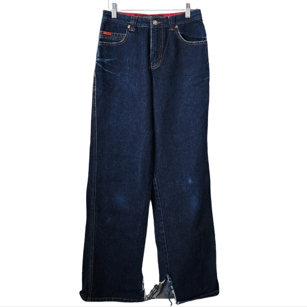 SPLIT‎ DENIM x VINTAGE 90's dark wash denim jeans skater jeans denim size 5